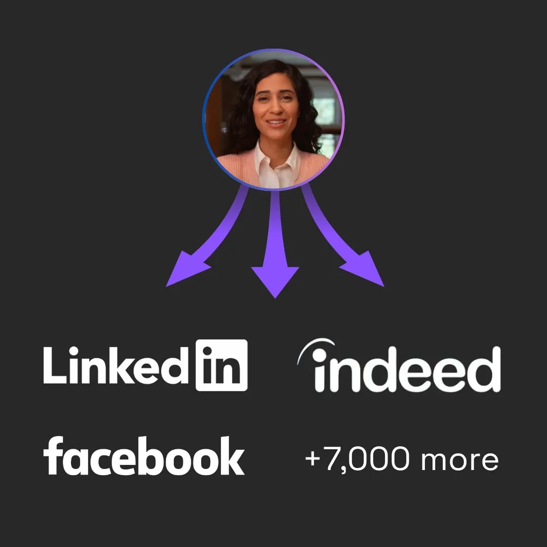 Step 2: She then advertises your jobs